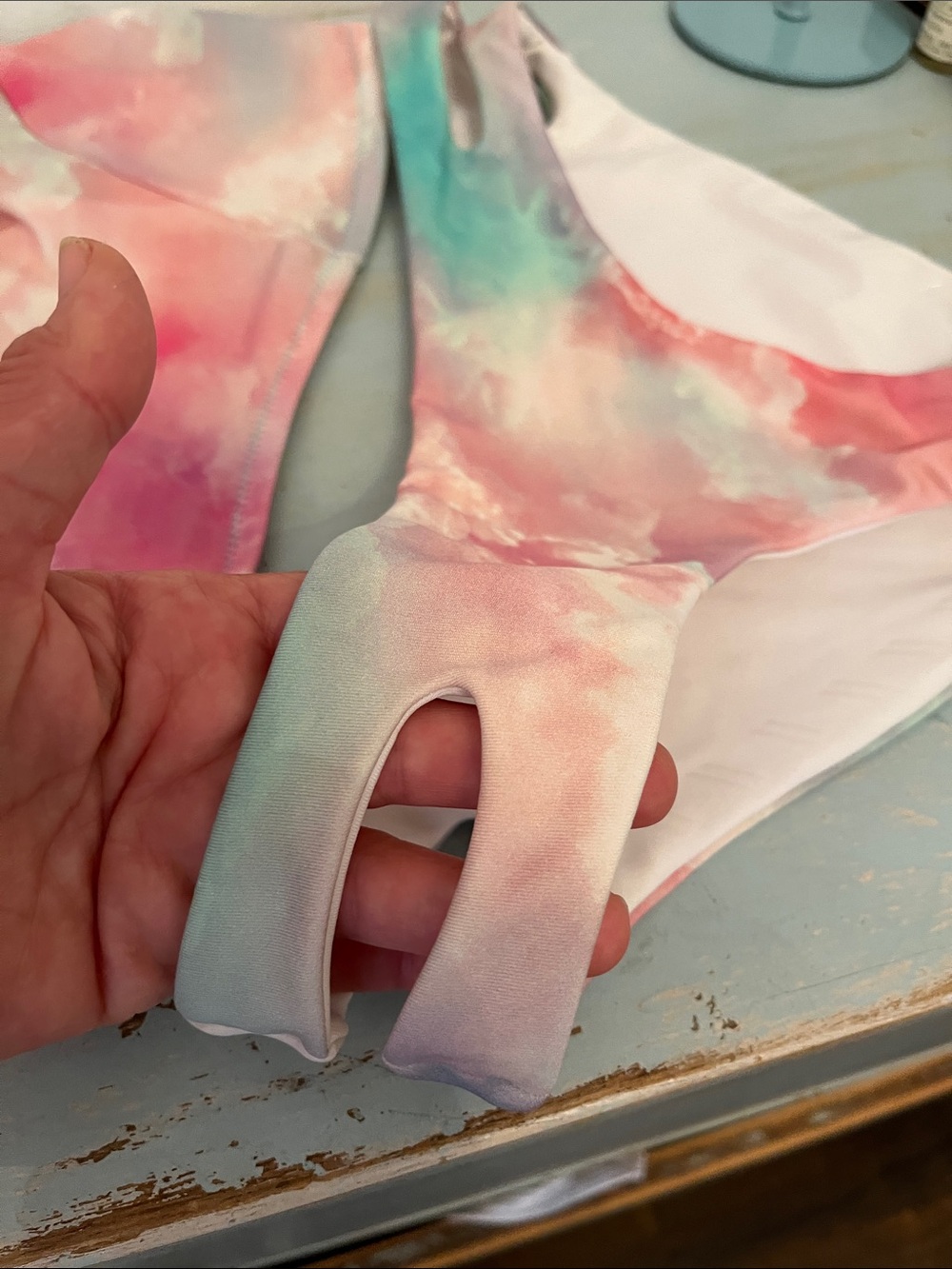 Hurley Medium Watercolour Cloud Wash Pastel Bikini Set - Picture 2 of 15
